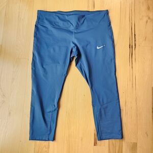 Women's Nike Running Teal Capri Leggings XL
